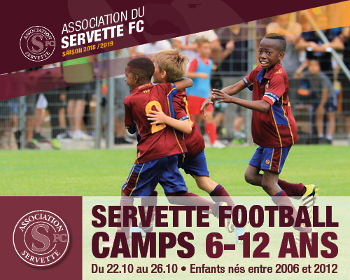 Servette Football Camps : du 22 au 26 octobre 2018