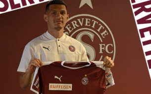 Alban Ajdini signe un contrat professionnel