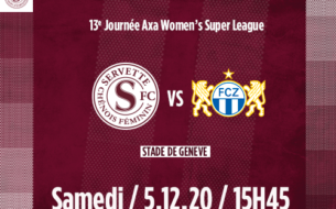 Servette FCCF - FC Zürich Frauen : Match au sommet !