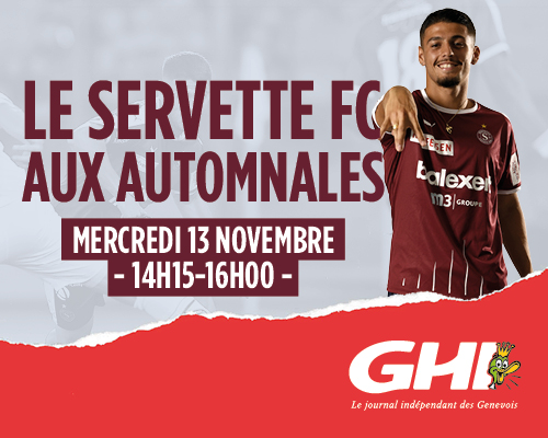 Le Servette FC aux Automnales ce mercredi 13 novembre