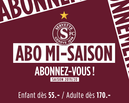 Abonnements mi-saison disponibles