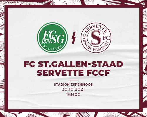 FC Saint-Gall/Staad - Servette FCCF : Retour au championnat après la trêve internationale.