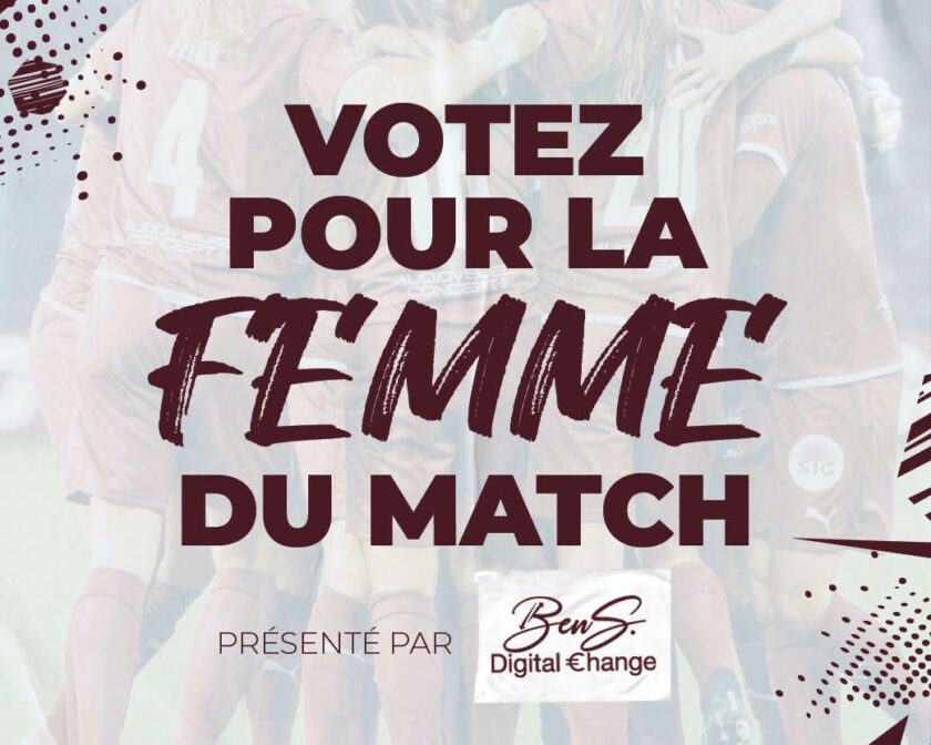 Votez pour la femme du match de Servette FCCF - FC Zürich Frauen