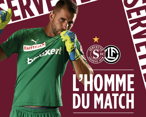 Servette FC - FC Lugano: Frick élu Homme du Match