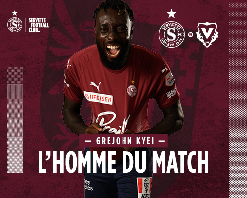 Kyei élu homme du match de Servette-Vaduz