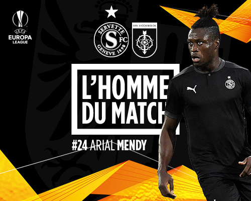 Arial Mendy est l'homme du match SFC-Ruzomberok