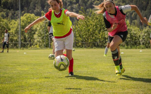 Camp de football féminin à Isérables: Jour 1