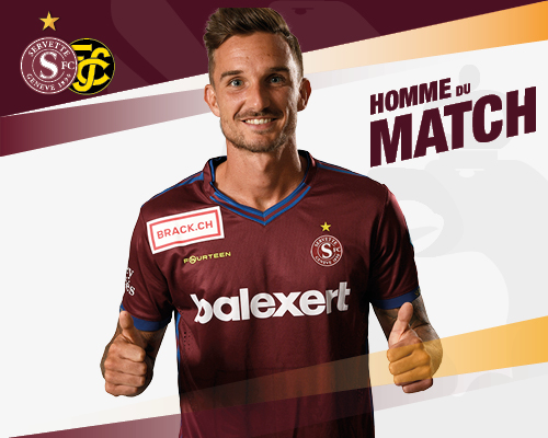 Servette FC - FC Schaffhouse: Wüthrich élu Homme du Match