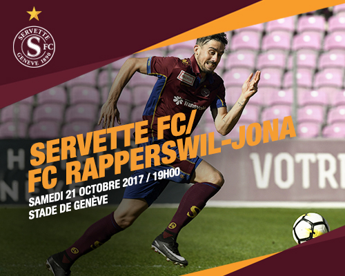 Servette FC - FC Rapperswil-Jona ce samedi 21 octobre à 19h00