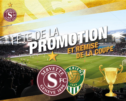Fête de la promotion au Stade de Genève le 26 mai