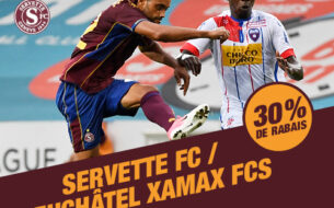 30% sur la billetterie de Servette-Xamax !