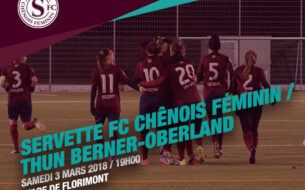 Servette FCCF - Frauen Thun Berner-Oberland, samedi 3 mars à 19h