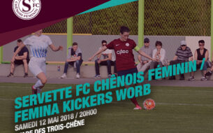 Servette FCCF - Femina Kickers Worb, samedi 12 mai à 20h