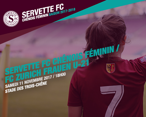 Servette FCCF - FC Zurich M21, samedi 11 novembre à 18h
