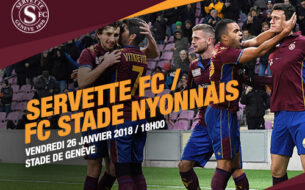 Servette FC ? FC Stade Nyonnais, vendredi 26 janvier à 18h au Stade de Genève