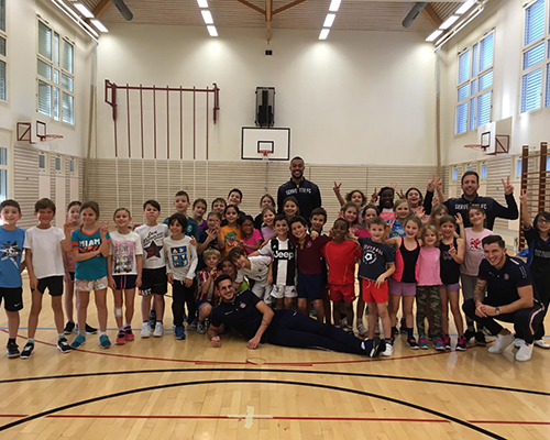 Servette on Tour à l'école de Pinchat