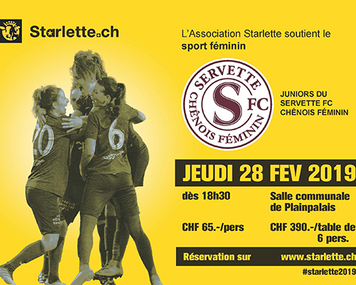 Starlette soutient les juniors du Servette FCCF