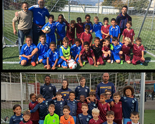 Premiers pas de l'école de foot
