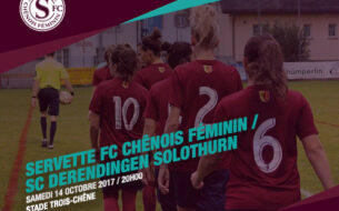 Servette FCCF ? SC Derendingen Solothurn ce samedi 14 octobre à 20h