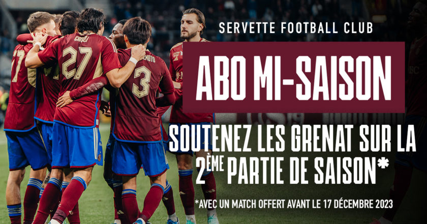 Abonnement mi-saison du Servette FC