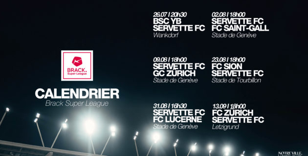 Calendrier 2025-2026 de Brack Super League