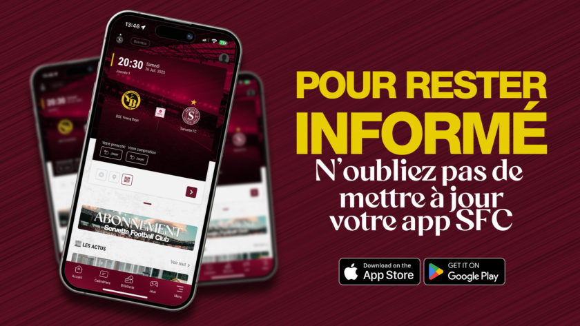 Mise à jour de l'application