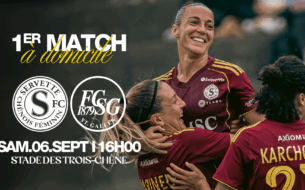 Premier match à domicile pour le Servette FCCF