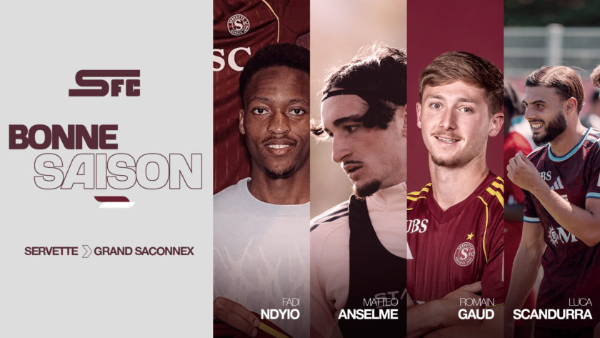 Anselme, Gaud, Scandurra et Ndiyo prêtés au FC Grand-Saconnex