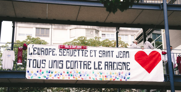 Le Servette FC, le GIAP et la Section Grenat unis contre le racisme