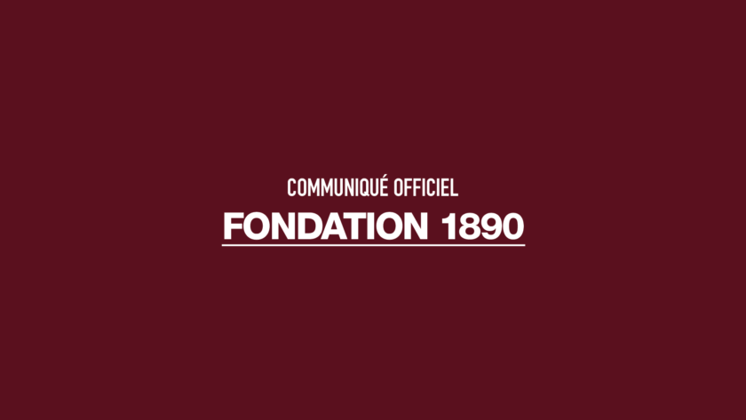Communiqué officiel de la Fondation 1890
